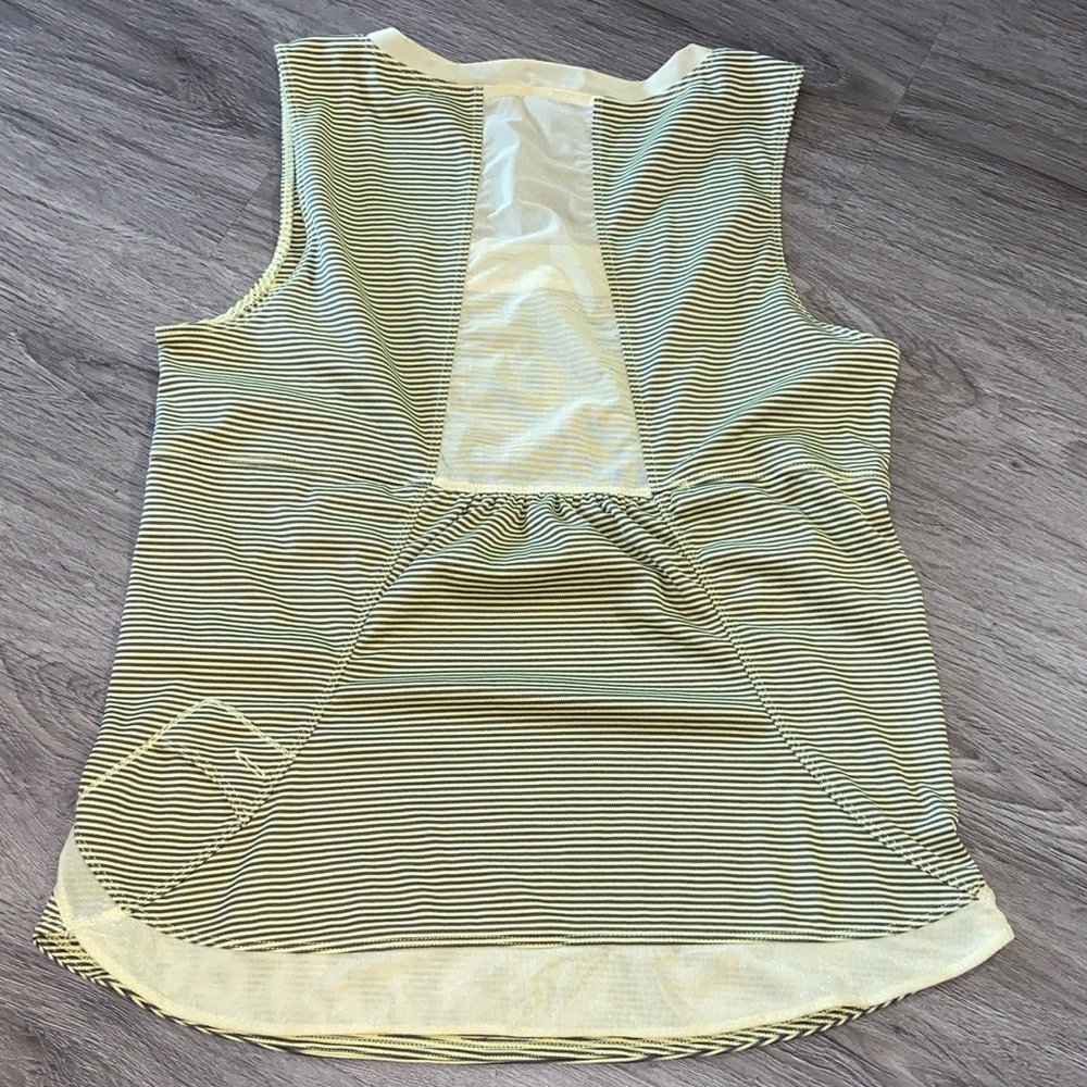 Lululemon Athletica Yellow and Black Striped Tank Top - Picture 2 of 4